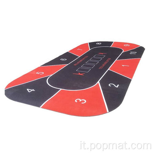 Tavolino da gioco da gioco in gomma anti -silp